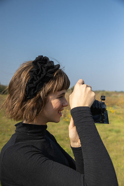 Wide Renee Headband, Black