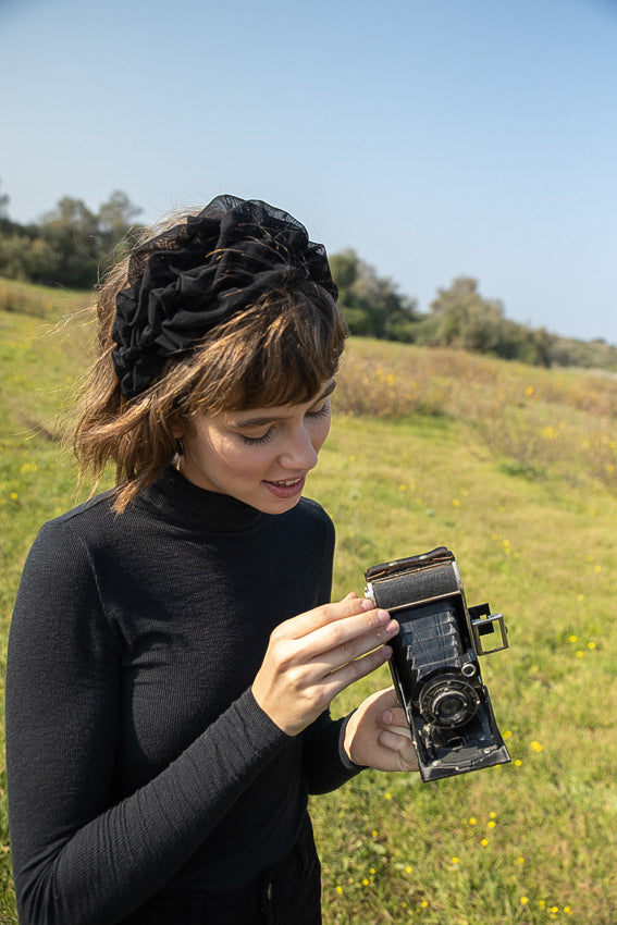 Wide Renee Headband, Black