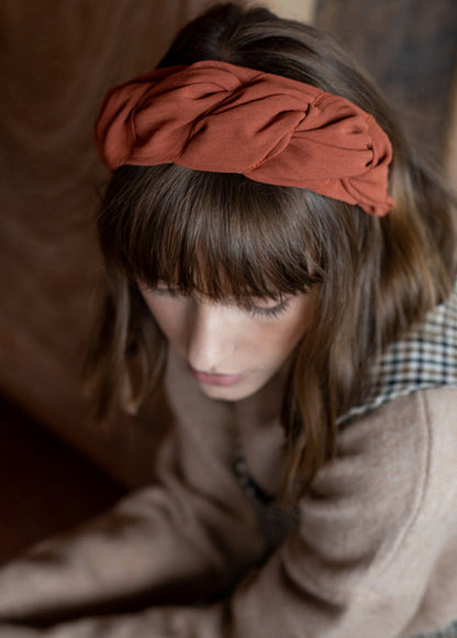 Nika Headband, Terracotta