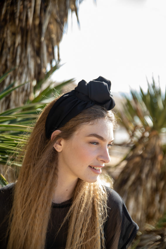 Wide Agatha Headband, Black