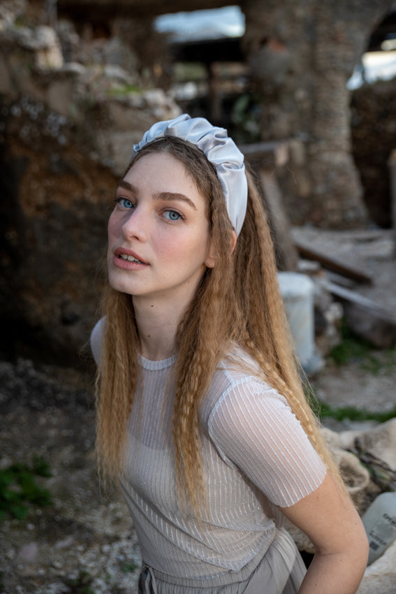 Emilia Headband, Silver