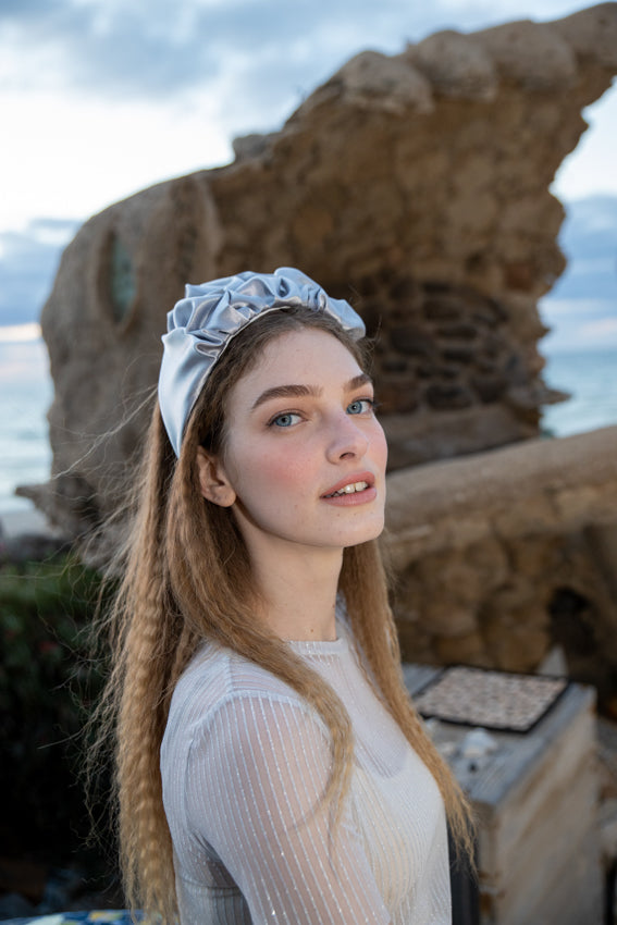 Wide Emilia Headband, Silver