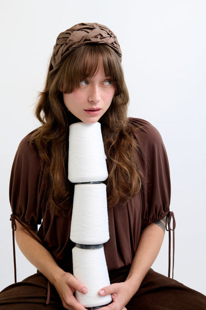 Luna Medium Headband – Brown
