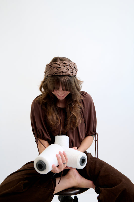 Luna Medium Headband – Brown