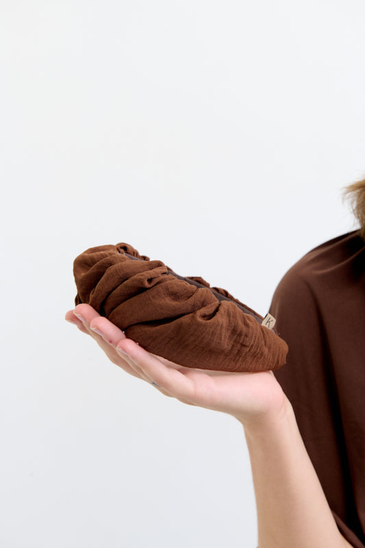 Celine Narrow Headband – Brown