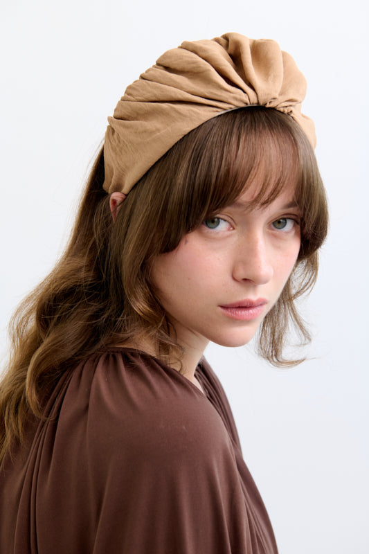 Celine Wide Headband – Camel