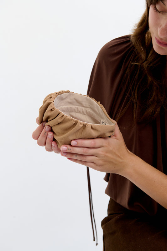 Celine Wide Headband – Camel