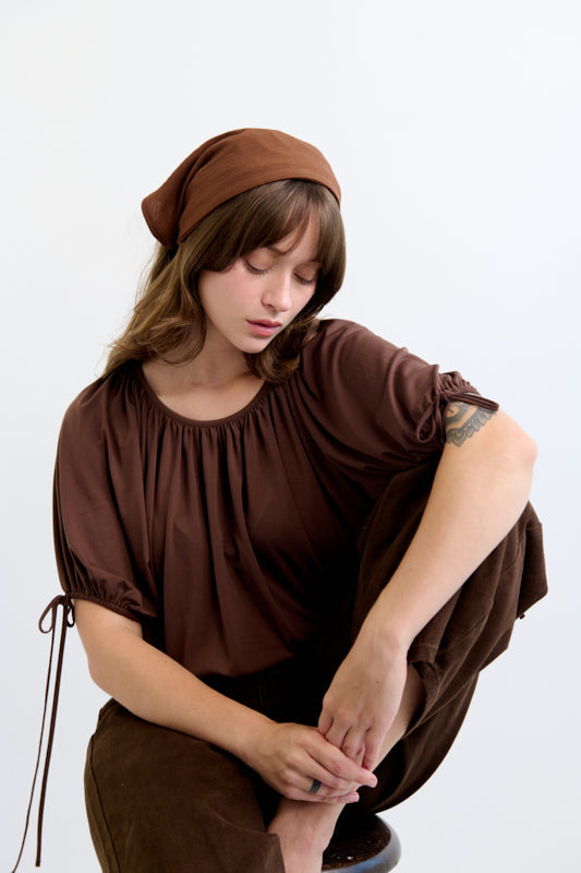 Tahalia Short Headband – Brown