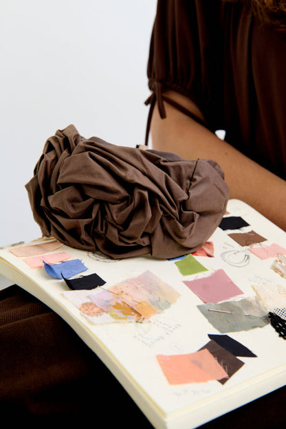 Ellen Wide Headband – Brown