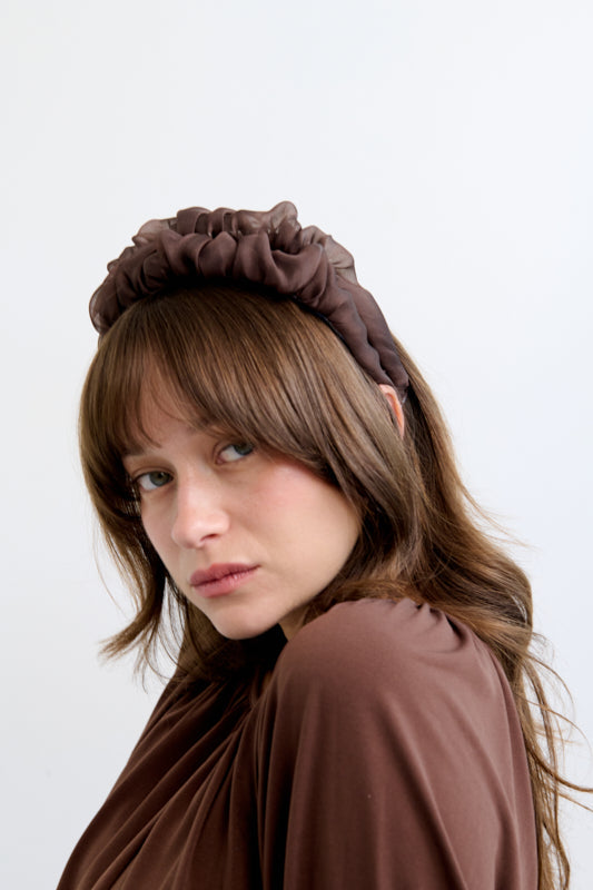 Renne Narrow Headband – Chocolate Brown