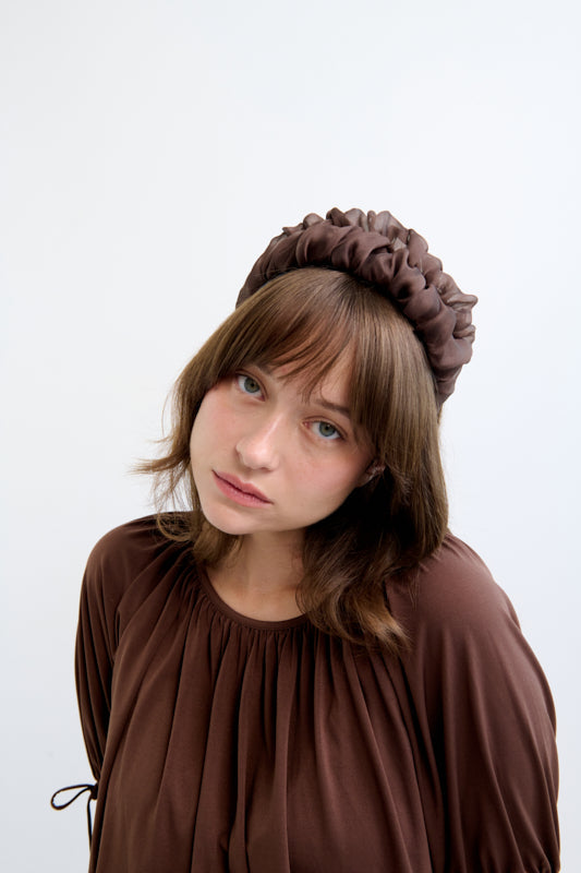 Renne Narrow Headband – Chocolate Brown