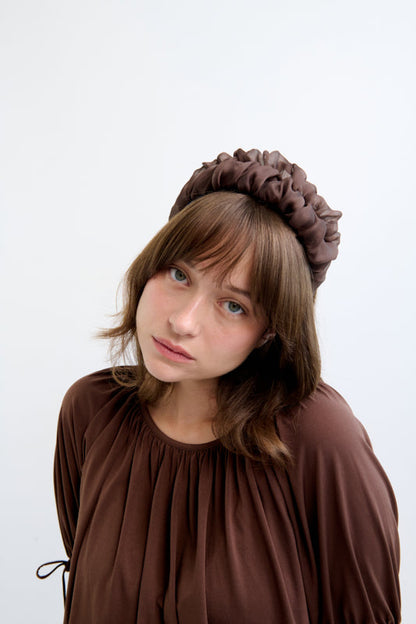 Renne Narrow Headband – Chocolate Brown