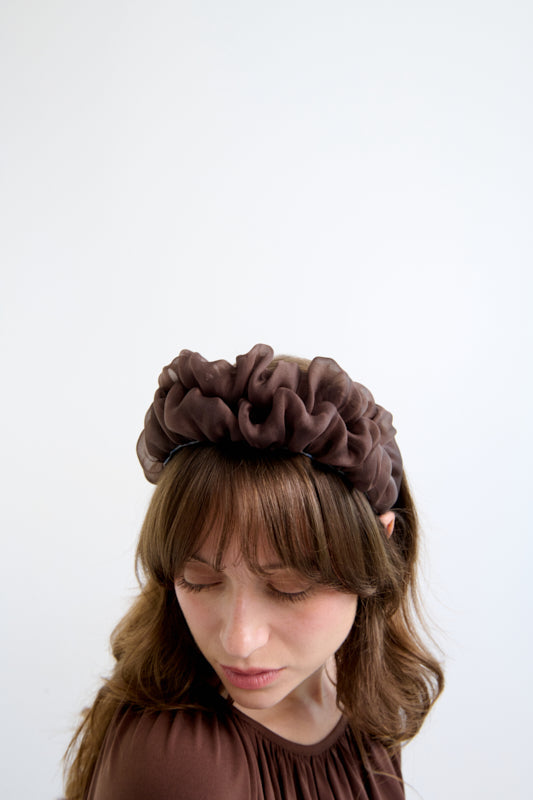 Renne Narrow Headband – Chocolate Brown