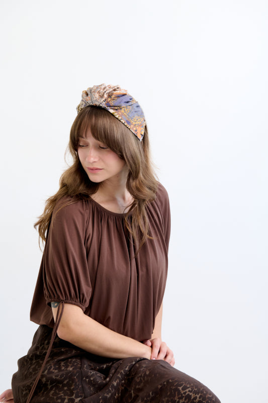 Celine Medium Headband – Azzurra