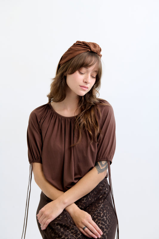 Celine Medium Headband – Brown