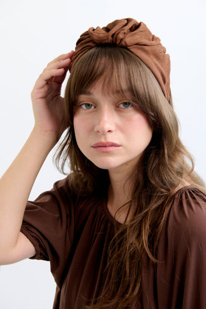 Celine Medium Headband – Brown