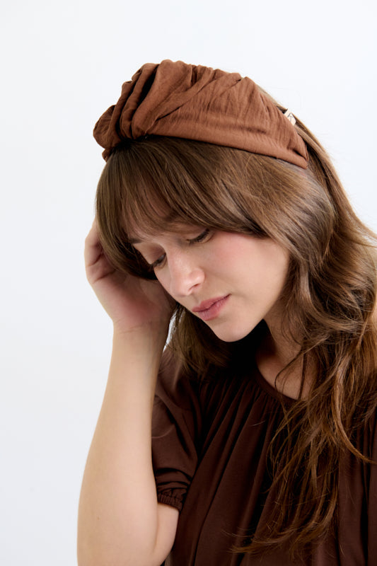 Celine Medium Headband – Brown