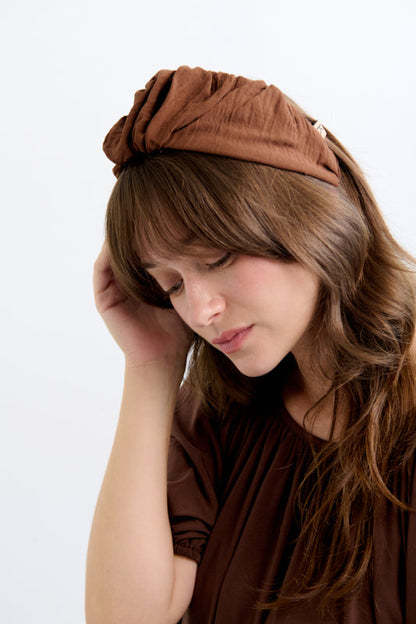 Celine Medium Headband – Brown