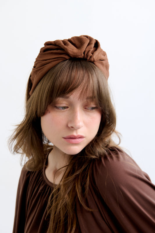 Celine Medium Headband – Brown