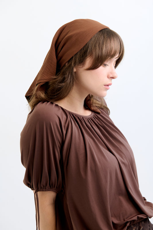 Tahalia Long Headband – Brown