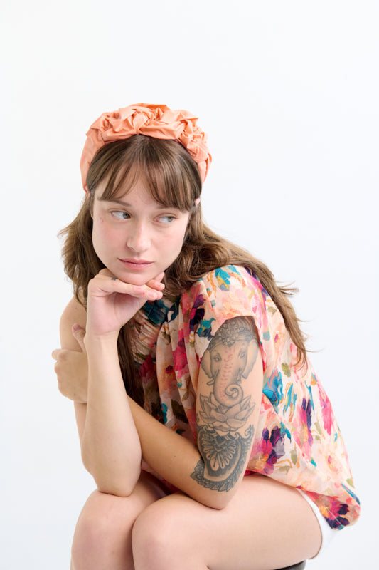 Ellen Narrow Headband – Orange