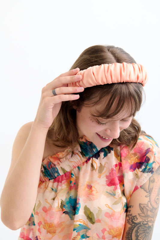 Mila Petite Headband – Peach