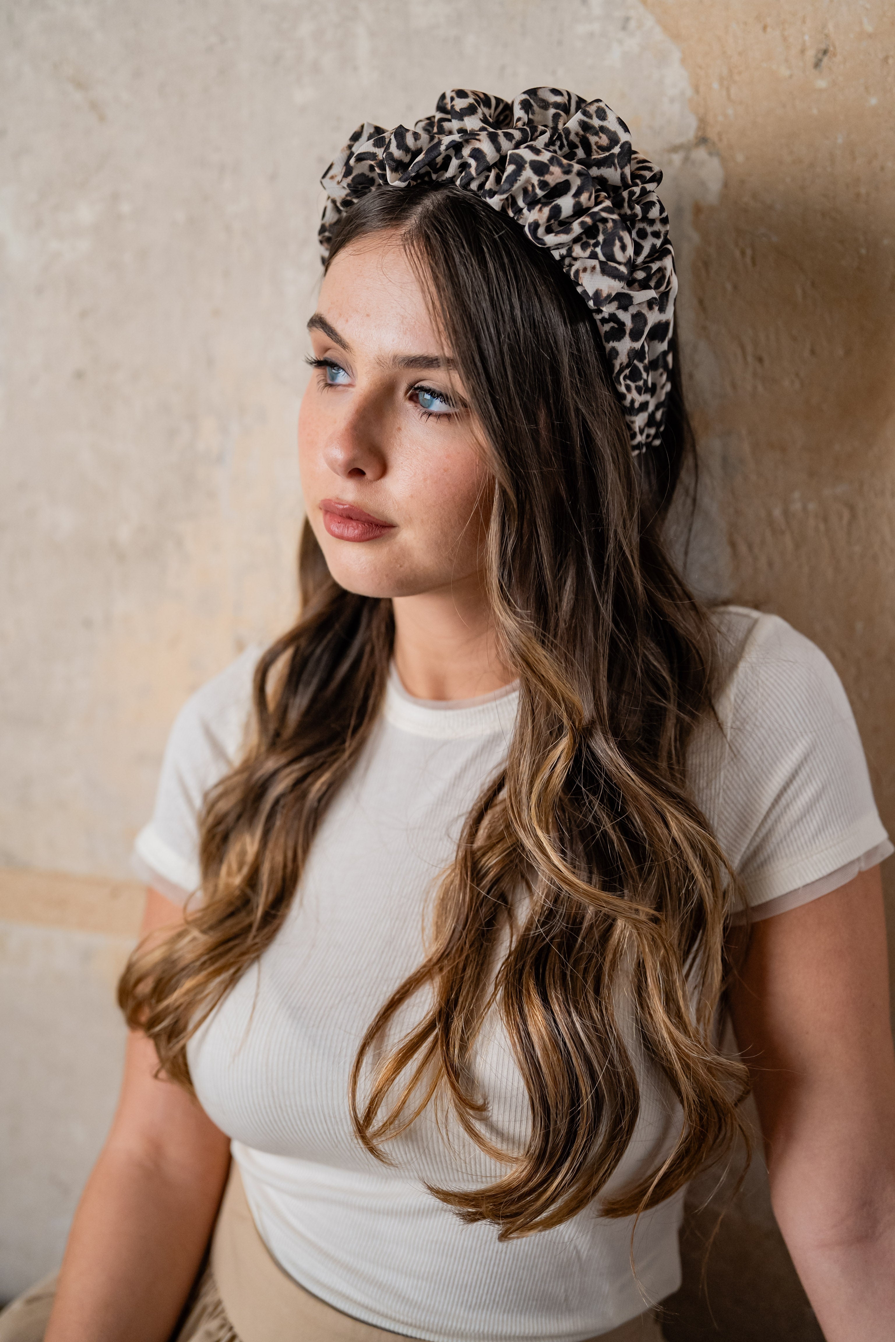 Renee Medium Wild Leopard Headband