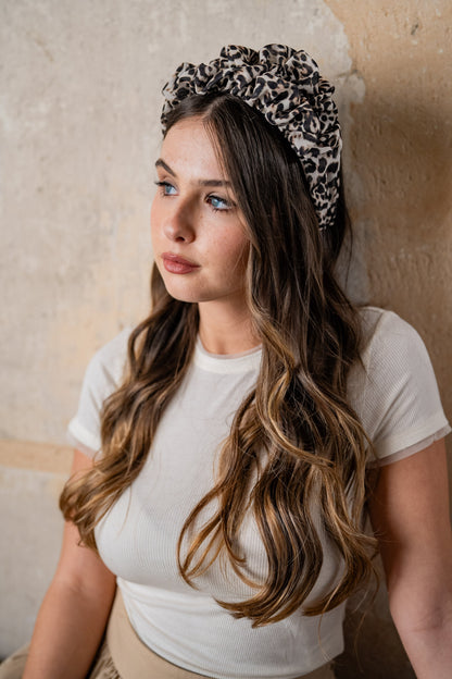 Renee Medium Wild Leopard Headband