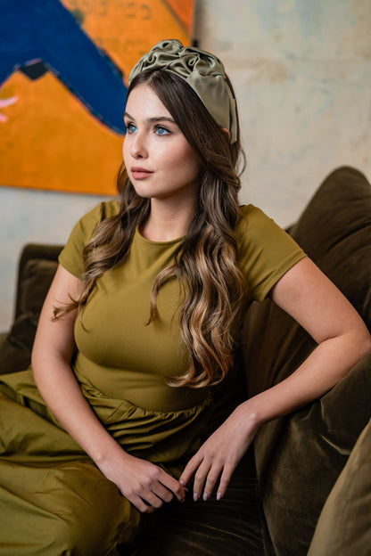 Ellen Medium Smoky Green Headband