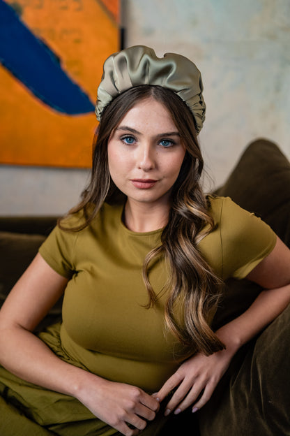 Jan Wide Smoky Green Headband
