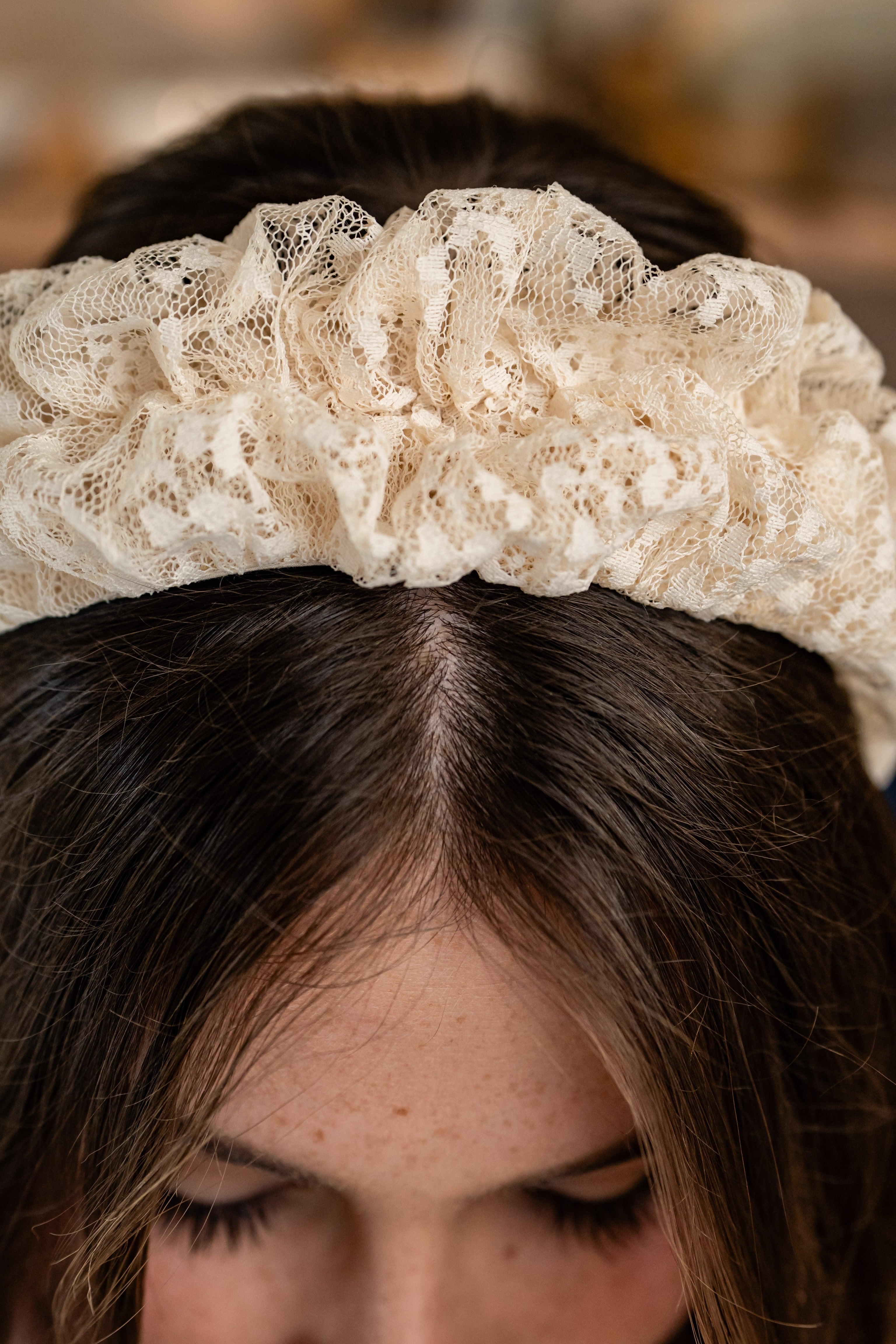 Renee Narrow Butter Lace Headband