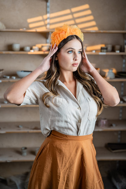 Renee Medium Orange Headband - Svadhisthana