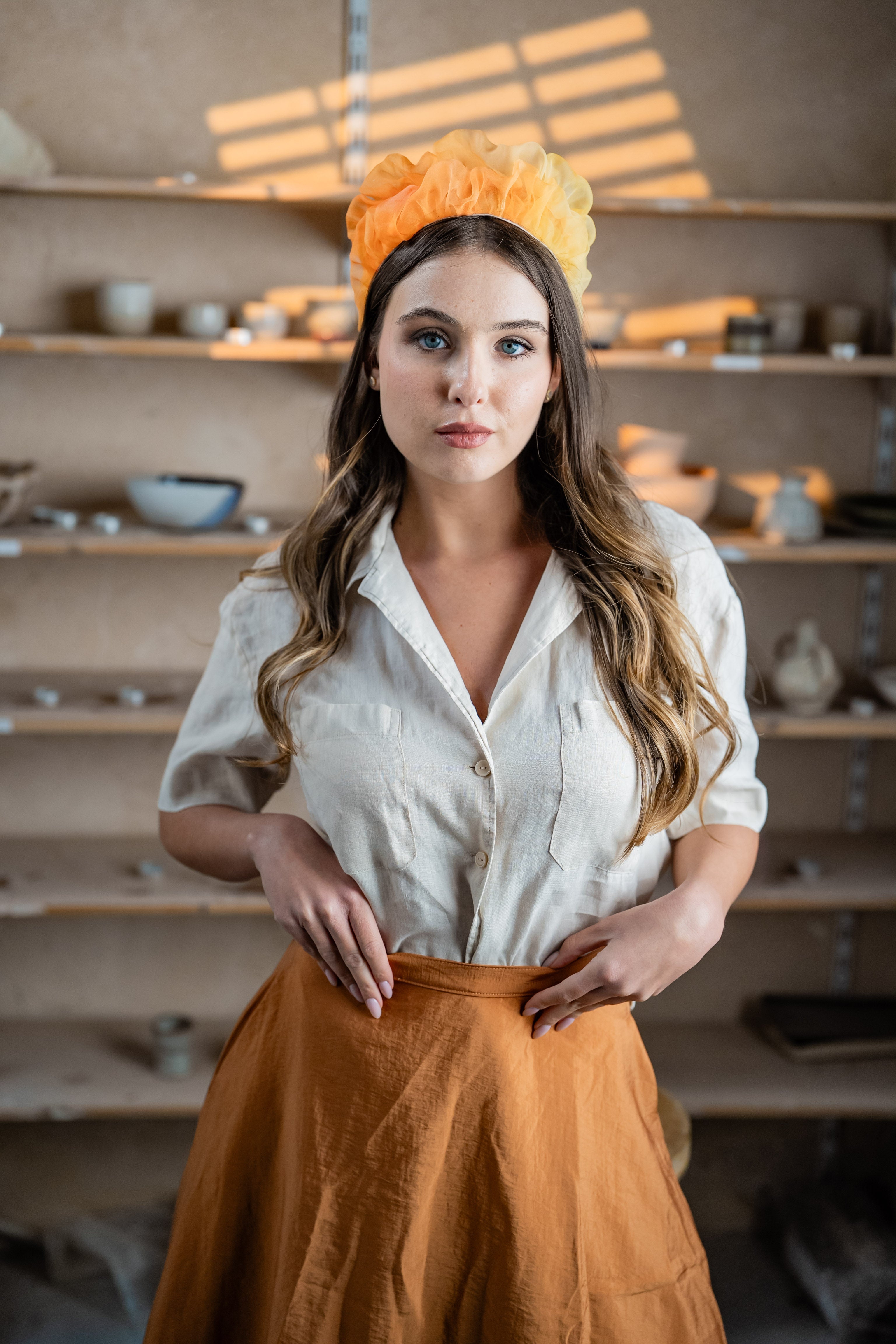Renee Medium Orange Headband - Svadhisthana