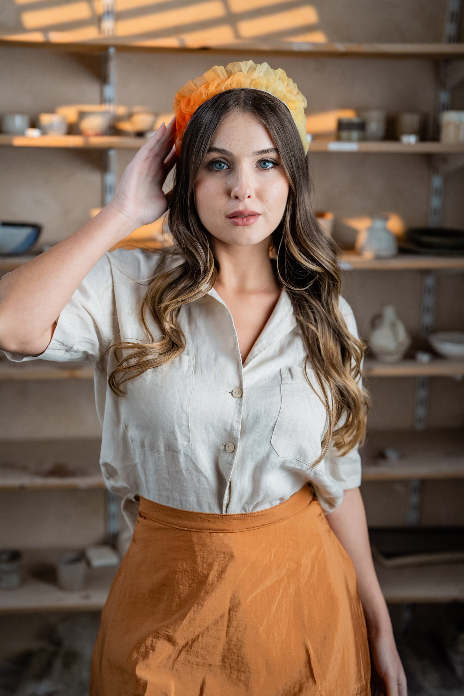 Renee Petite Orange Headband - Svadhisthana