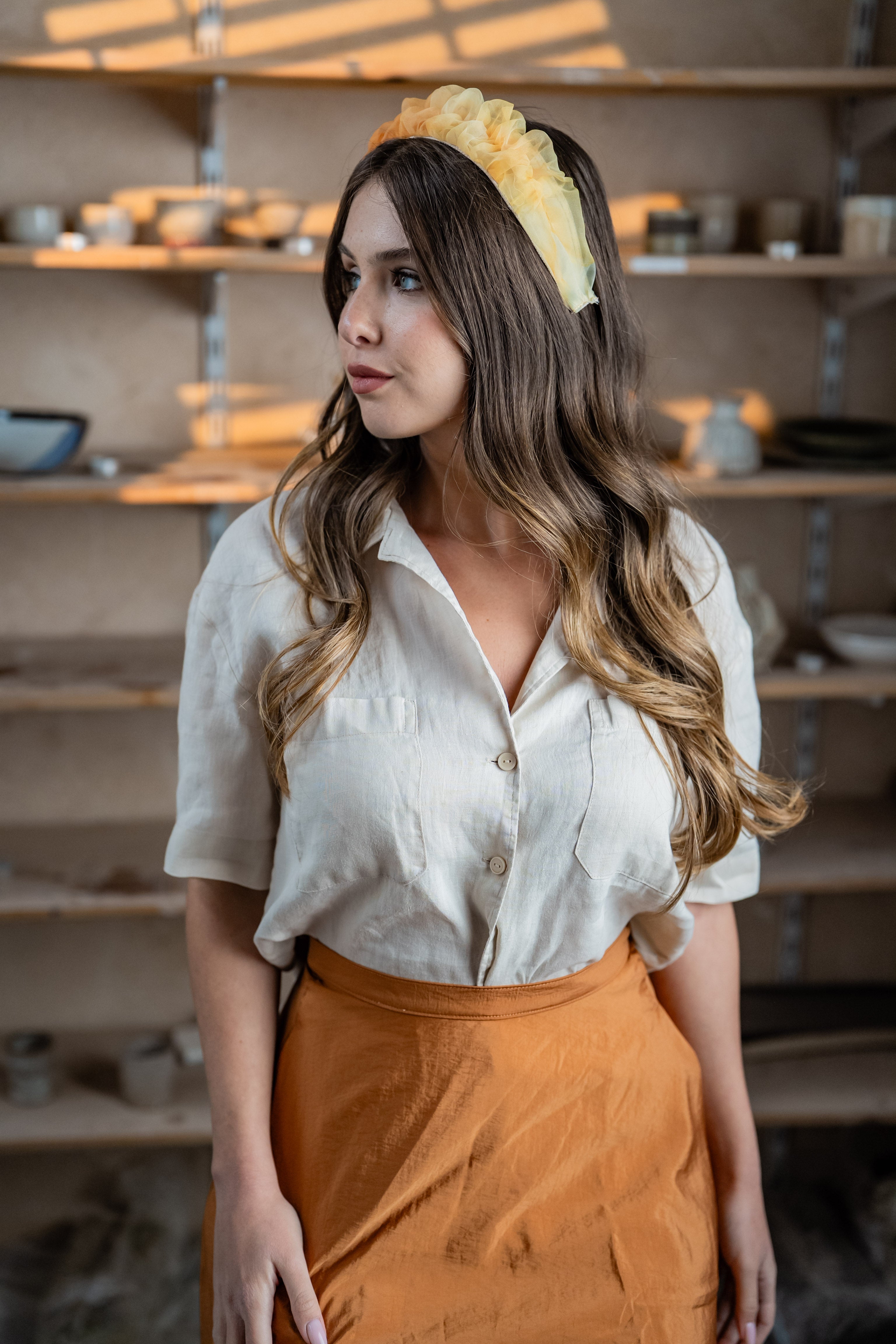 Renee Petite Orange Headband - Svadhisthana