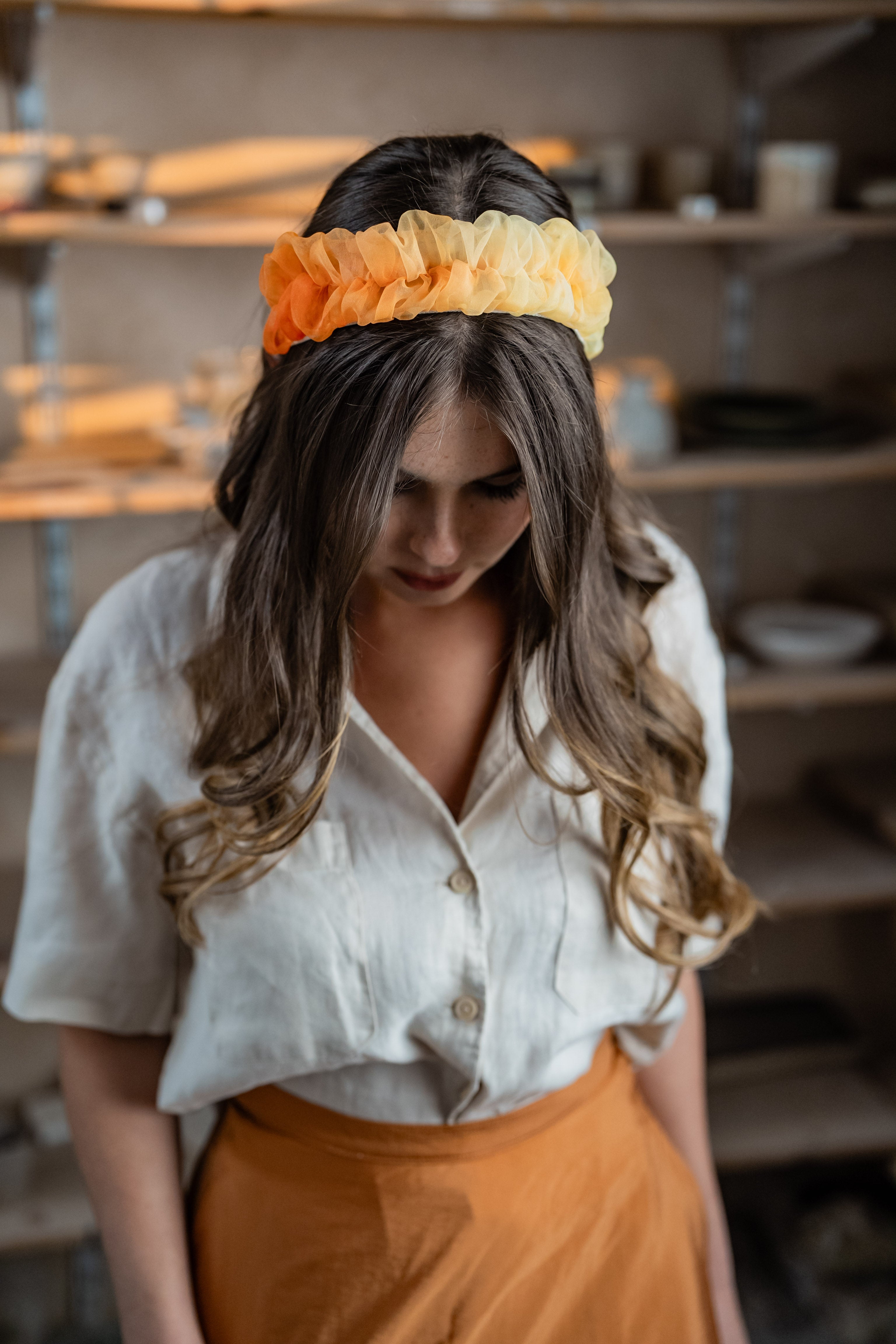 Renee Petite Orange Headband - Svadhisthana