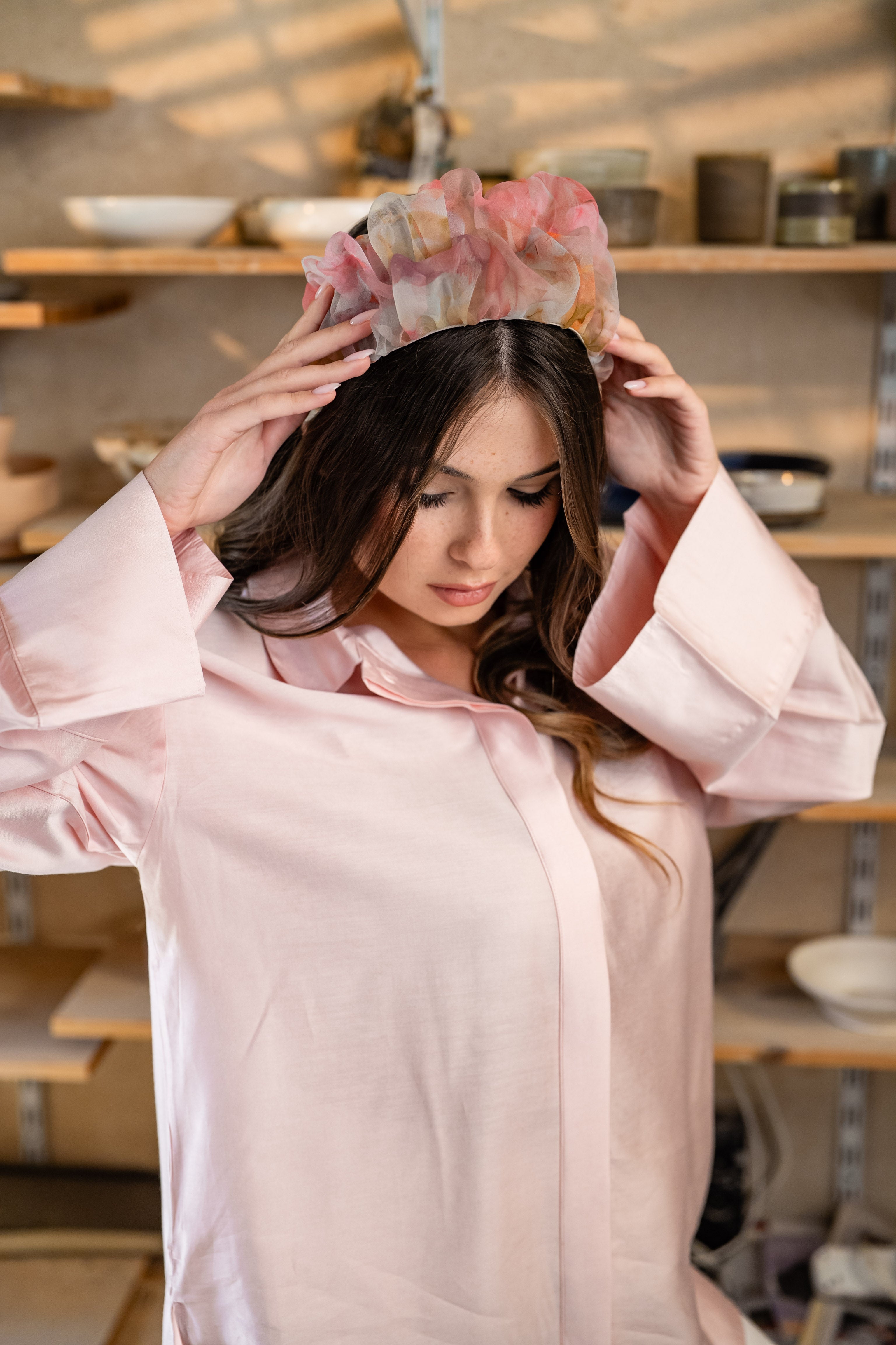 Renee Medium Pink Headband - Anahata
