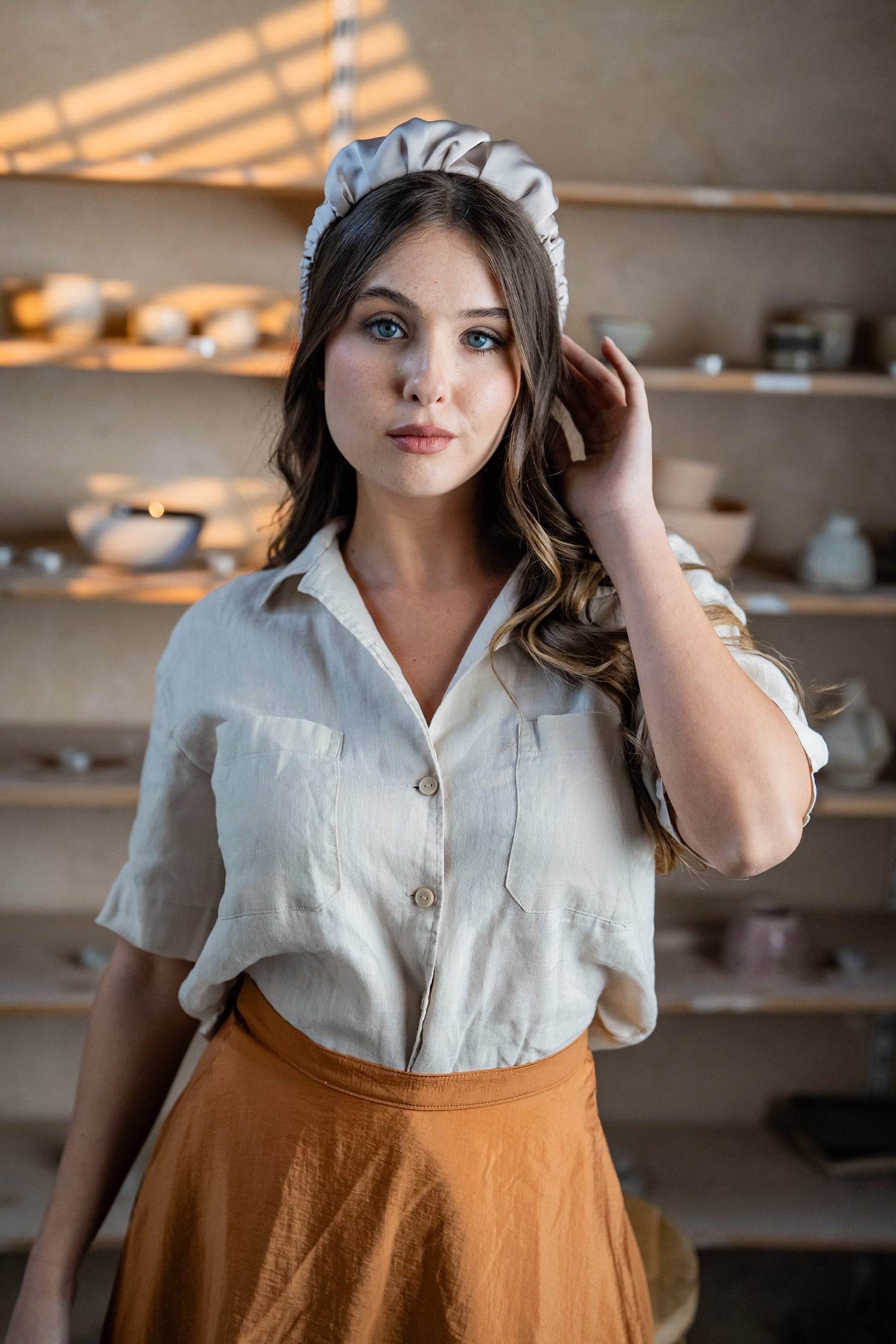 Jan Narrow Stone Headband