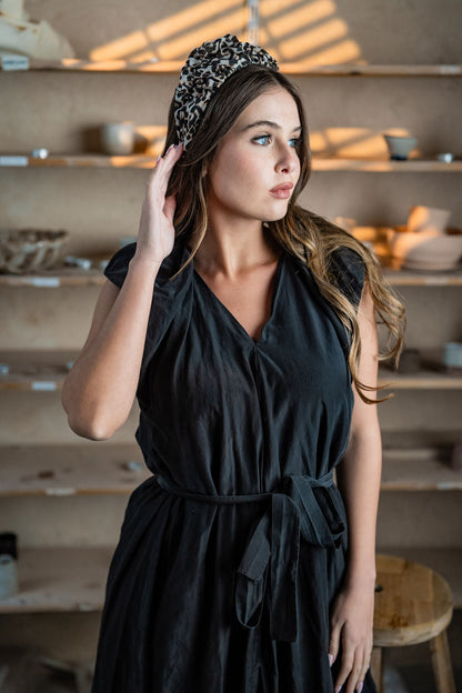 Renee Narrow Wild Leopard Headband