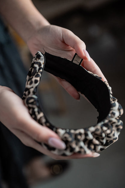 Renee Narrow Wild Leopard Headband