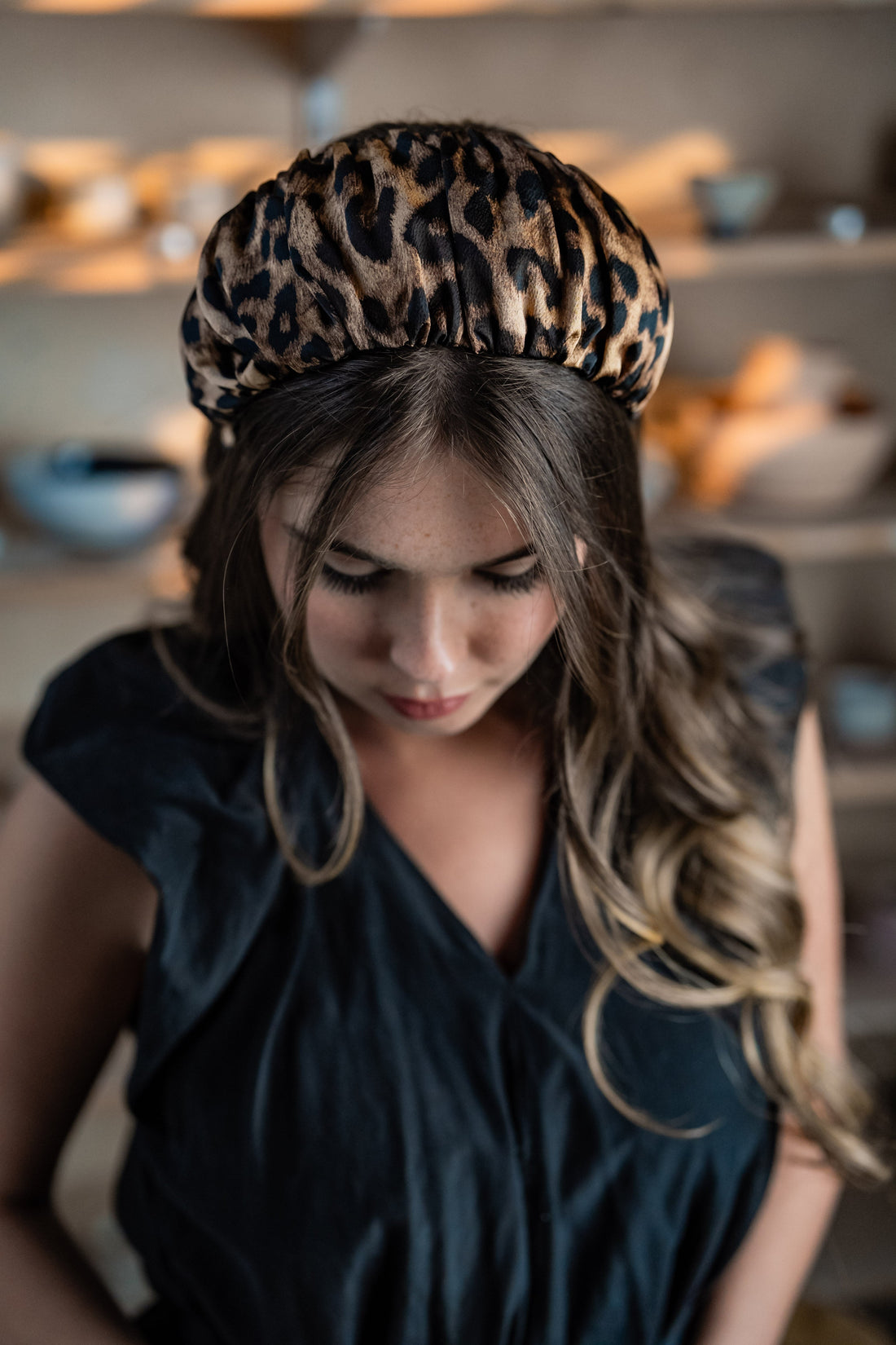 Mila Leopard Tie Headband