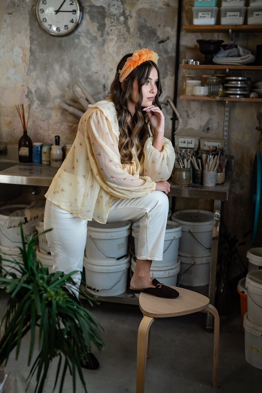 Renee Narrow Orange Headband - Svadhisthana