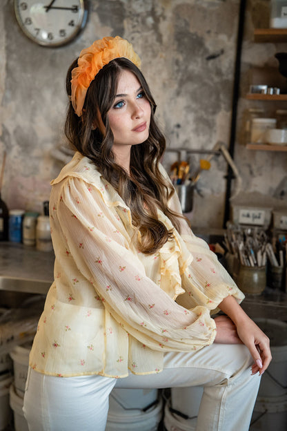Renee Narrow Orange Headband - Svadhisthana