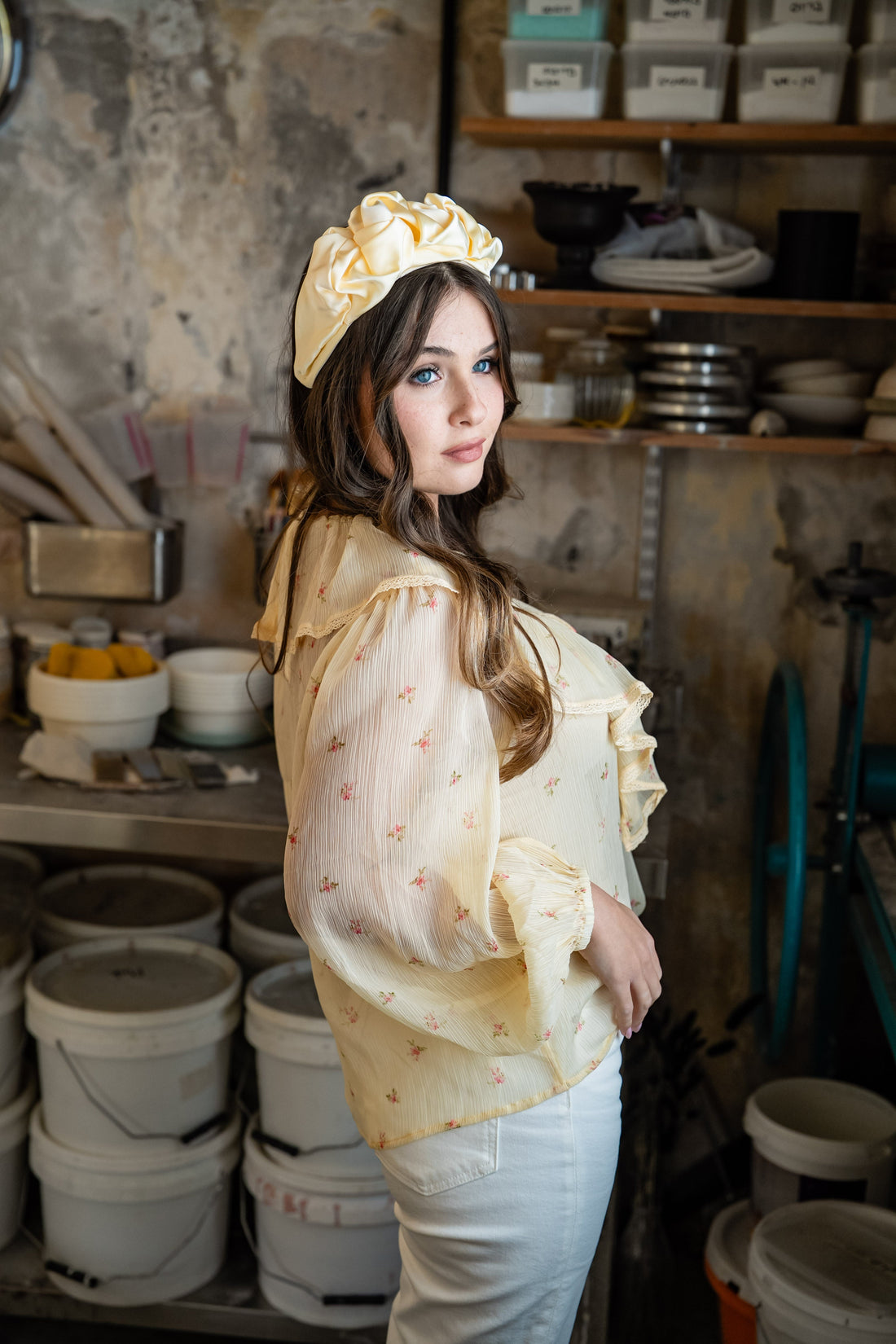 Ellen Butter Tie Headband