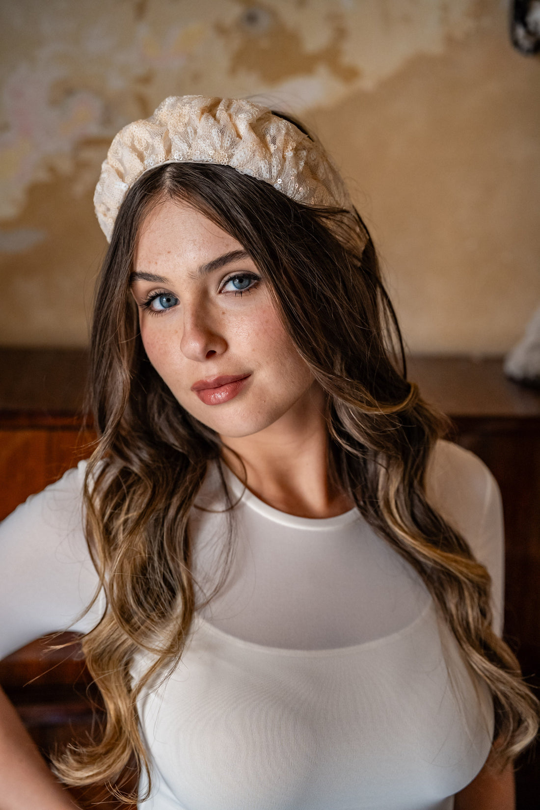 Cassia Sequin Daisies Headband