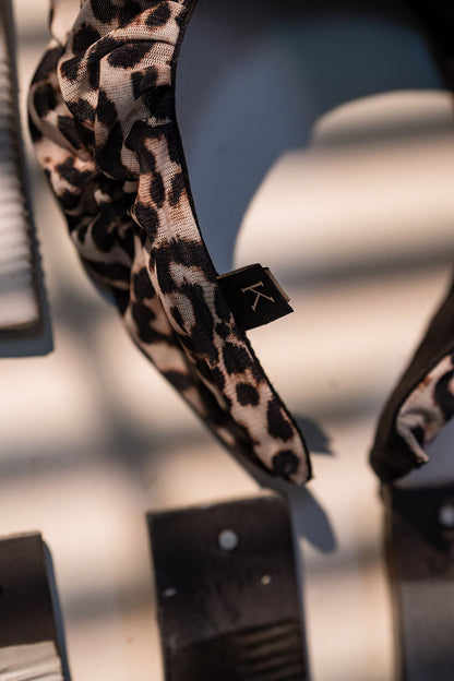 Renee Narrow Wild Leopard Headband