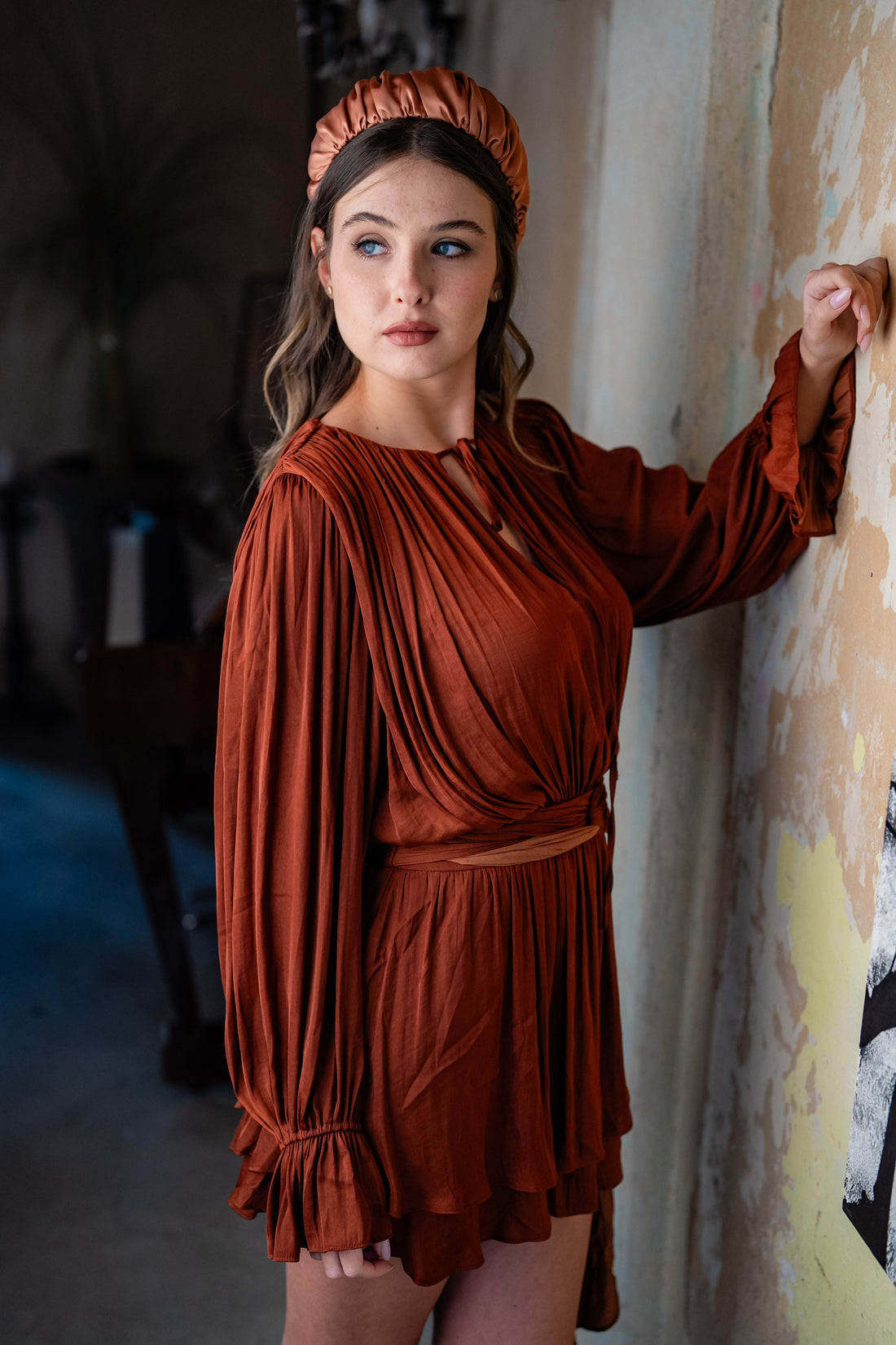 Mila Blush Tie Headband