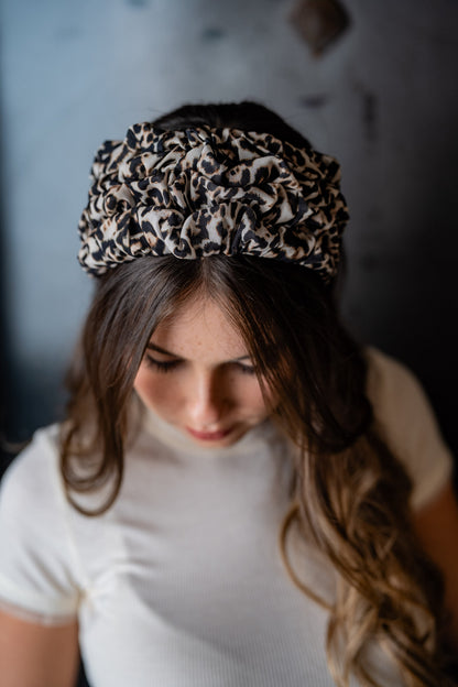 Renee Wide Wild Leopard Headband