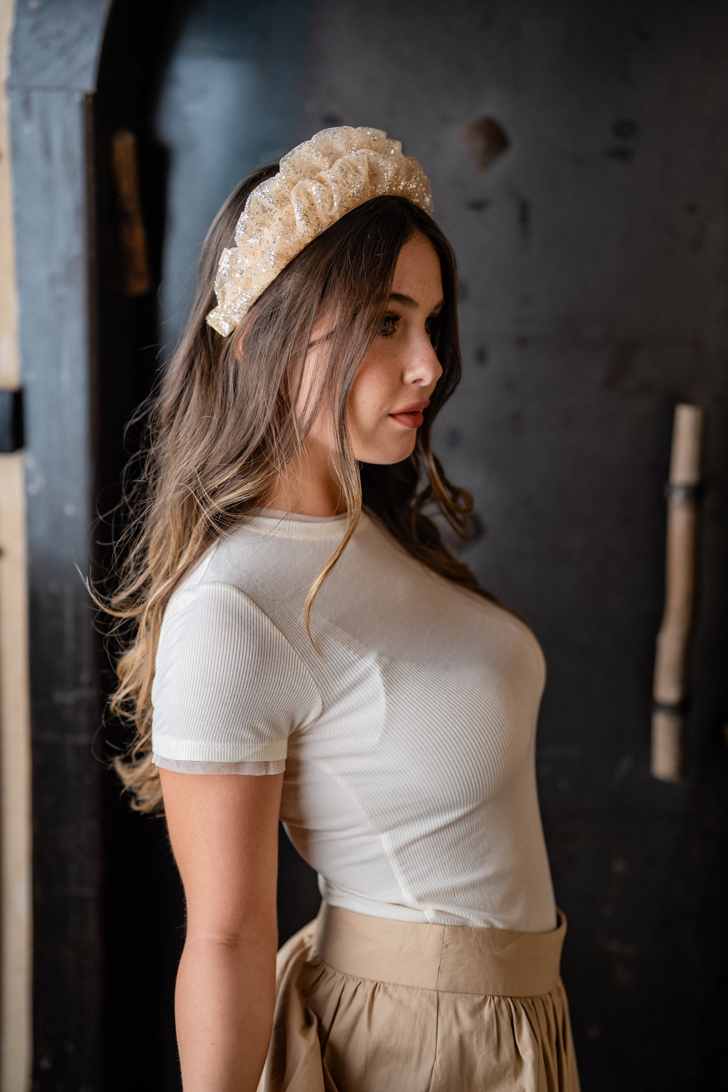 Renee Silver Gold Headband