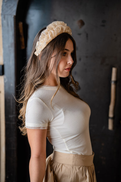Renee Silver Gold Headband